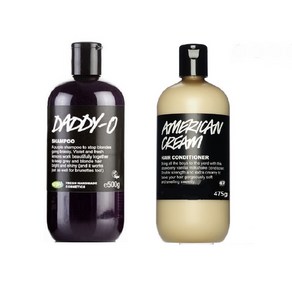 [영국직배송]러쉬 Lush 대디오(500g)+아메리칸크림(475g) 콤보 샴푸 & 컨디셔너, 1세트, 975g