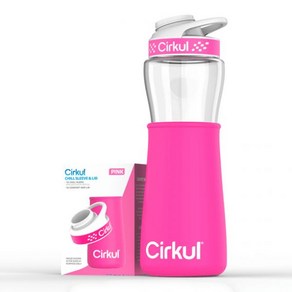 Cikul 22온즈 물병 슬리브 와 뚜껑 핑크(물병 불포함), 1개, 60ml