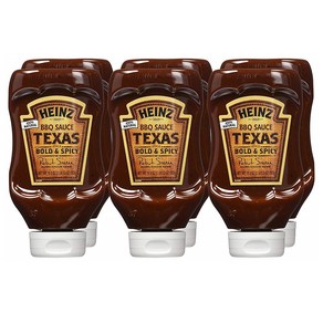 Heinz 하인즈 텍사스 볼드 스파이시 바베큐 소스 19.5oz(552g) x 6팩, 552g, 6개