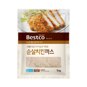 베스트코 치킨까스 1kg x 1봉, 1개