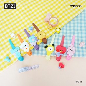 BT21 미니니 롱헤어 핀 클립 집게 알제이RJ 타타TATA 쿠키COOKY 치미CHIMMY 코야KOYA 망MANG 슈키SHOOKY