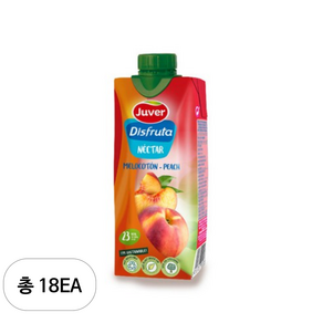 후버 디스프루타 복숭아 주스, 18개, 330ml