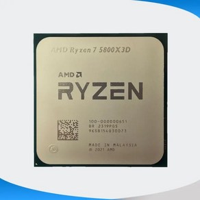 AMD Ryzen 7 5800X3D R7 3.4 GHz 8 코어 16 스레드 CPU 프로세서 7NM L3 96M 100 000000651 소켓 AM4