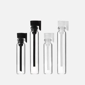 향수용기 시향 샘플 플라콘 1ml 2ml 유리용기 휴대용, 02. 플라콘 2ml (블랙투명), 1개