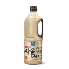 면사랑 사골밑국물육수 1.8L (업소용 사골육수 / 대용량 육수), 1병