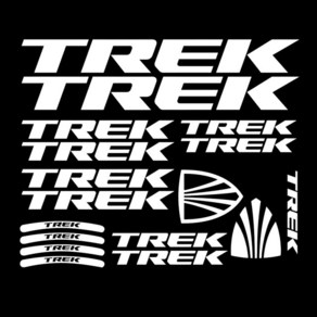 TREK 자전거 스티커 프레임 자동차 사이클 튜닝 림 휠 데칼 로고 엠블럼 방수 비닐, 5.white - 30cm, 1개
