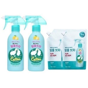 온더바디 코튼풋 발을씻자 풋샴푸 레몬향, 본품 385ml 2개+ 리필 500ml 2개, 1개