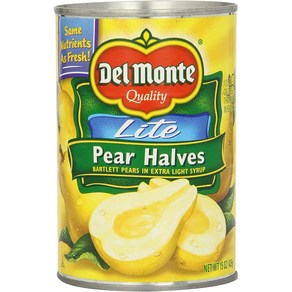 Del Monte Lite 델몬트 라이트 피어 반쪽 15oz 425g 3팩, 3개