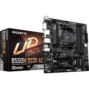 GIGABYTE B550M DS3H AC AM4 AMDB550Mico ATXDual M.2SATA 6GbsUSB 3.2 Gen 1PCIe 4.0HMDIDVIDDR4마더보드, 1) B550M DS3H AC