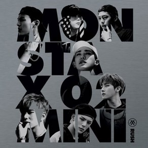 MONSTA X [ RUSH ] 2nd Mini Album OFFICIAL Ve. CD 몬스타엑스 [ RUSH ] 미니 2집 OFFICIAL Ve. CD + 소책자 + 포토카, 1개, 기타