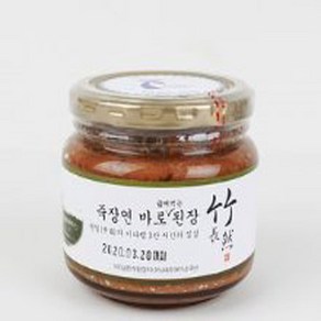 죽장연 프리미엄 바로 끓여 먹는 된장 500g 유리, 1