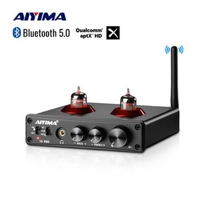 AIYIMA T6 PRO 튜브 프리앰프 헤드폰 앰프 DAC QCC3008 CM6642 튜브 앰프 블루투스 APTX-LL USB 24비트/192kHz