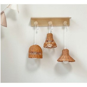 라탄 전등갓 라탄조명 주방식탁등 펜던트조명 실내인테리어 DIY 감성캠핑, 어두운색