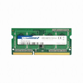 타무즈 4GB DDR3 PC3-10600 CL9 램 노트북용, 1개