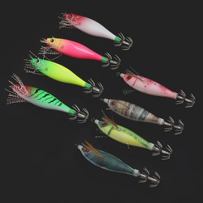 윤피싱 에기앙 하이퀄리티 틴셀 수평 래틀 갑오징어 에기, 레드헤드, 1개, 6.9g