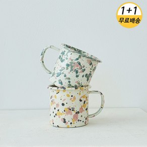 크로우캐년 C11 머그컵(340ml) 2종 1+1 색상, 2개, 민트히비스커스, 민트히비스커스