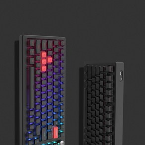 푸딩 키캡 PBT OEM 이중사출 반투명 워미어 키캡 9종 165key, 팬텀블랙