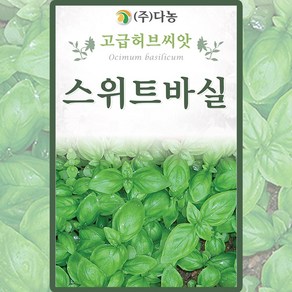 다농 스위트바실 씨앗 3g 바실 바질 꽃씨 허브 종자, 1개