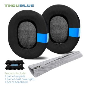 THOUBLUE 교체용 이어 패드 Raze Baacuda X 이어폰 이어패드 귀마개 쿠션, [36] and headband C, 1개