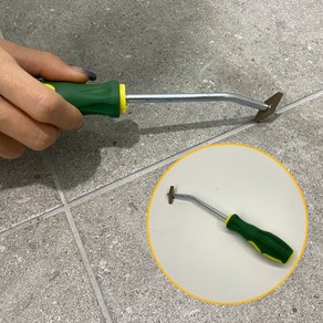 타일늎수 타일칼 타일다이아몬드낫 타일닦이 2각 타일 줄눈칼 줄눈제거기 타일제거기, 1개