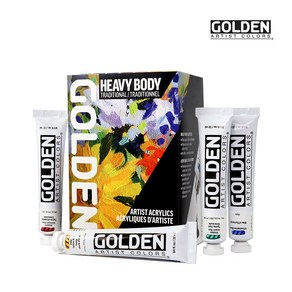 골든 Golden Heavy Body Taditional Set 22ml 7색 59ml 1색 59ml GGL 아크릴물감 세트