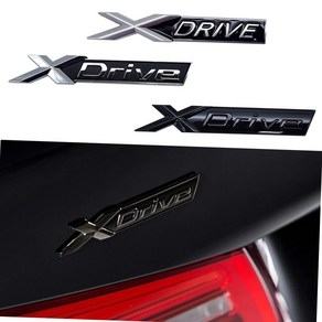 D21 BMW X드라이브 엑스드라이브 신형 엠블럼 스티커, 무광실버(구형), 1개