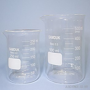 국산 경질1급 강화유리 실험실 비이커 25ml~500ml, 비이커 100ml (SD.110125)