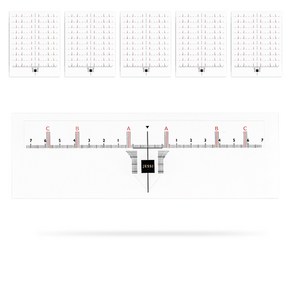 제시 반영구화장 눈썹디자인스티커 균형있고 손쉬운 반영구눈썹디자인, 50개