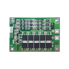 18650 리튬배터리 보호회로 BMS 3S 4S 40A 60A, 3S 40A BMS 보호회로, 1개