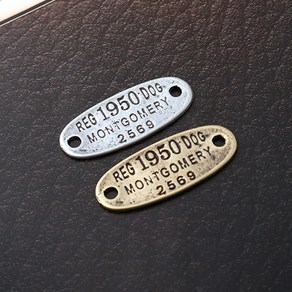 비즈아이 [7462-07]메탈펜던트 1950타원양고리 33x13mm 1개