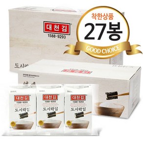 우체국쇼핑 [대천김] 대천맛김 도시락김 (4gX27봉)