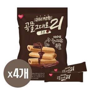 구워만든 곡물그대로 21 크리스피롤 초코맛, 4개, 150g