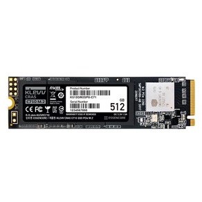 [에센코어] KLEVV CRAS C710 M.2 NVMe SSD (512GB), 512GB