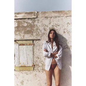 ZARA 자라 오버사이즈 린넨 셔츠 8372/082 8372082