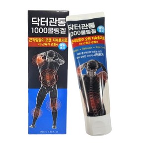 닥터관통1000 쿨링겔 릴렉싱 마사지겔 스포츠 마사지크림 쿨링효과 쿨마사지크림, 1개