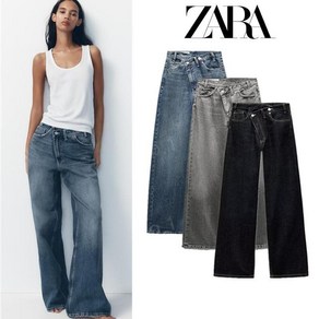 ZARA 자라 여성 2025 플래킷 청바지 데님 진