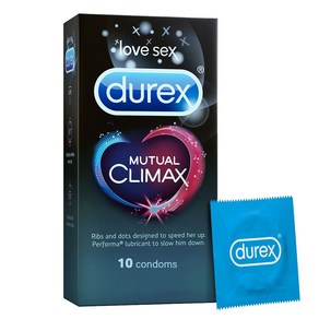 Duex Mutual Climax Condoms fo Men & Women  Dotted  10 Count, 1개, 10개입