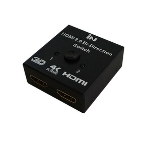 인네트 HDMI 2.0 양방향 2:1 모니터 선택기 IN-HSW21, 1개