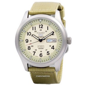 SEIKO 5 Military 오토메틱 Sports Japan Made SNZG07 SNZG07J1 SNZG07J 남성용 시계