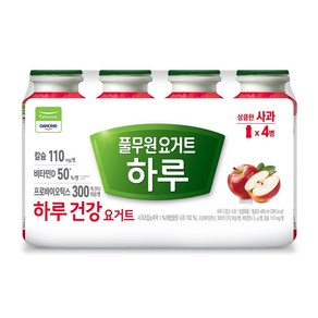 하루요거트(병) 사과 120ml x 4개입 풀무원 냉장