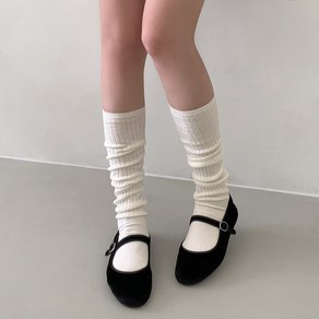 [비마이뮤즈] [흘러내림X/쫀쫀] 뉴슬링 골지 롱 데일리 레그워머 니삭스 반스타킹 무지 기본 양말