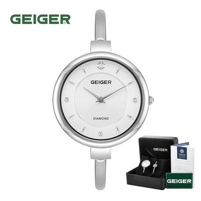 가이거[GEIGER] [백화점 정품] 가이거 여성용 다이아몬드 팔찌시계 SET GE1229 RG (32mm)