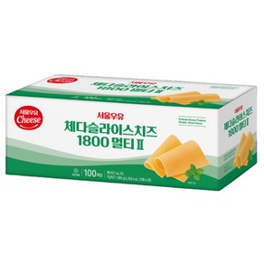 서울우유 체다슬라이스치즈 1800 멀티 대용량 체다 치즈, 1.8kg, 1개