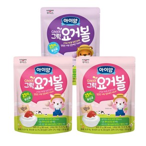 일동후디스 아이얌 그릭요거볼 혼합, 1세트, 딸기[2]+블루베리[1], 20g