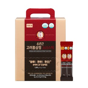 정원삼 6년근 고려홍삼정 365 스틱 100개입, 1kg, 1개