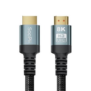 SooPii HH80 HDMI v2.1 케이블 (3m) 케이블-모니터케이블, 3m, 1개