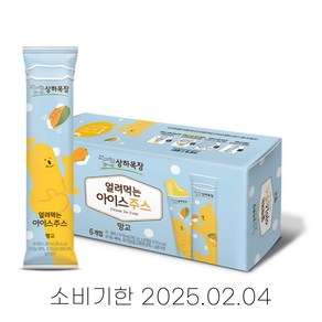 상하목장 [매일] 얼려먹는 아이스주스 망고 85ml, 6개