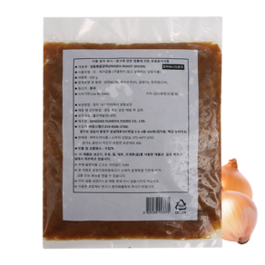 푸드야식품 냉동 볶음양파 (캐러멜라이즈드 어니언) 1.5kg, 3개, 500g