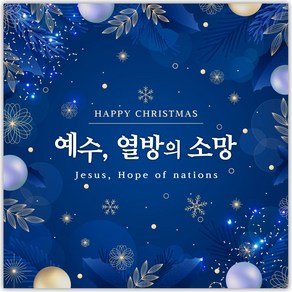 성탄절 현수막 - 예수 열방의 소망 21272BLD