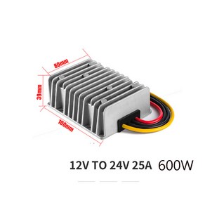 12V -> 24V로 승압 DC - DC 컨버터 600W (25A), 1개